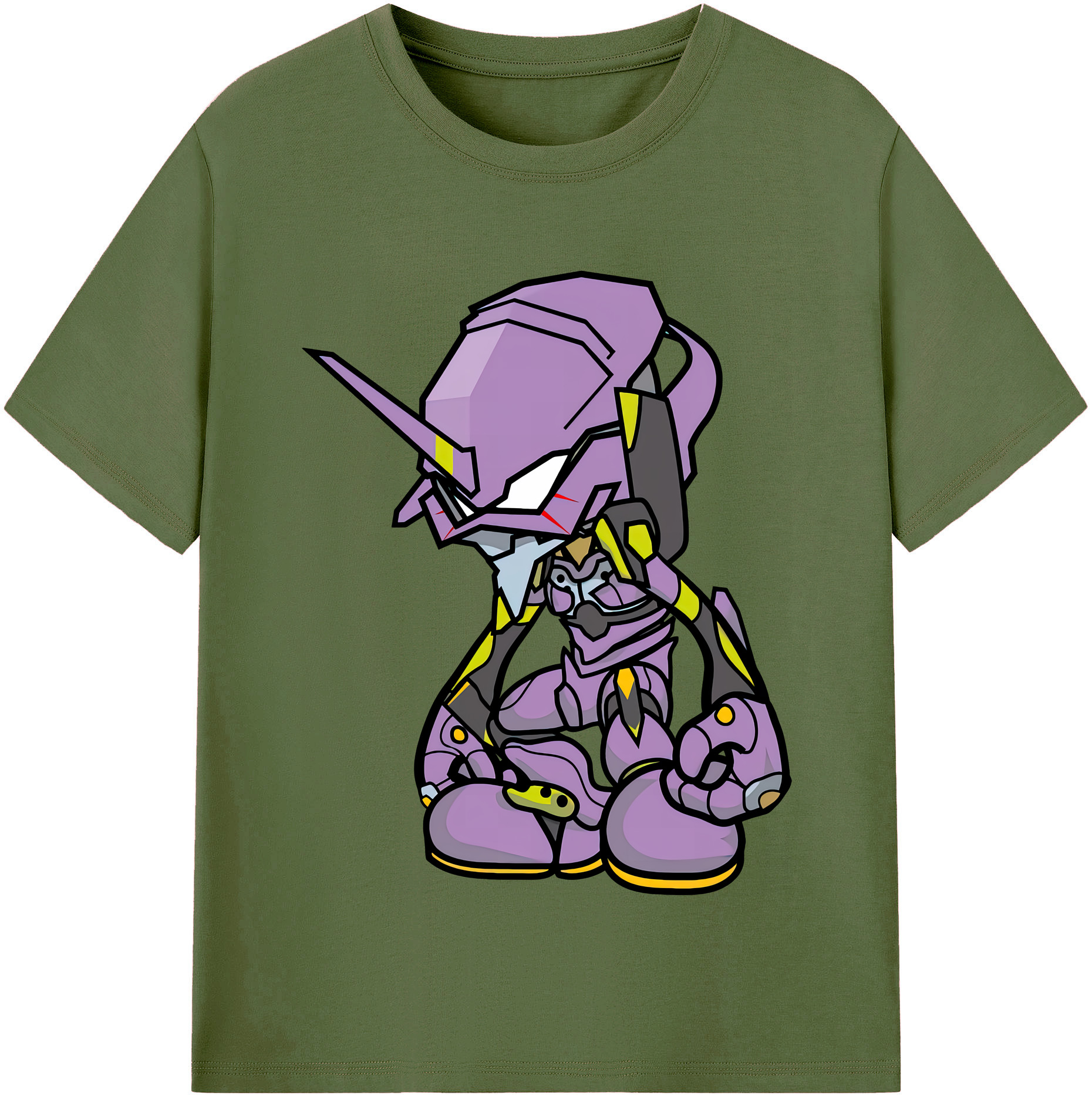 （画像用） EVA 新世紀エヴァンゲリオン 綿100％半袖Tシャツ（フロントプリント）